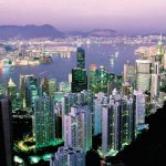 Hong Kong - uitzicht vanaf Victoria Peak